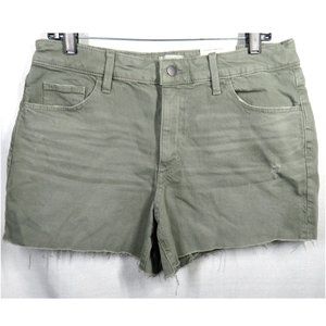 Universal Thread Size 12 Dusty Olive Vintage Stretch Fair Trade Denim Shorts